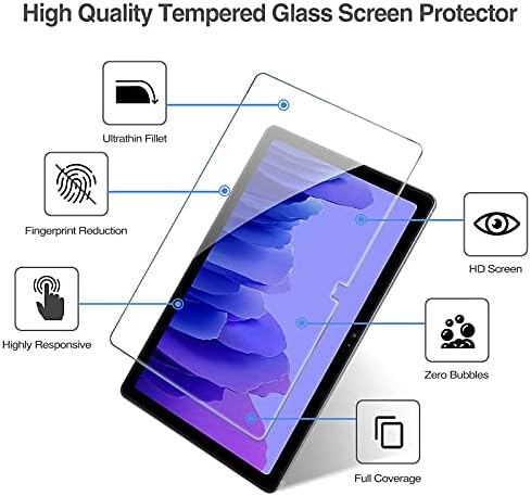 ProCase Temperli Cam Ekran Koruyucu Paketi ile İnce Standı Kılıf için Galaxy Tab A7 10.4 İnç 2020 Sürümü