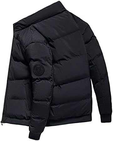 XXBR Kış Mont Mens için, fermuar Standı Yaka Pamuk-yastıklı Sıcak Aşağı Ceketler Kalın Açık Rüzgar Geçirmez Giyim