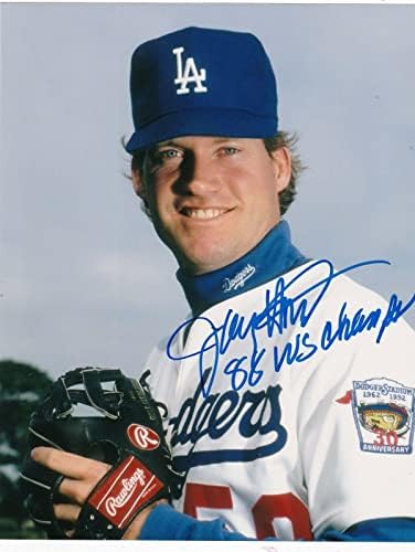 JAY HOWELL LOS ANGELES DODGERS 1988 WS CHAMPS AKSİYON imzalı 8x10-İmzalı MLB Fotoğrafları