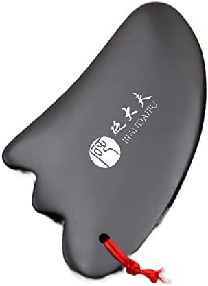 Natural Bianstone Facial Scraping Board天然砭石面部刮痧板脸部面部专用淋巴颈椎肩颈美容板疏通经络工具