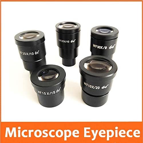 Mikroskop Aksesuarları WF10X 15X 20X Wf25x WF30X 20mm 10mm 9mm Optik Cam Stereo Mikroskop Mercek Lens Montaj Boyutu 30mm Laboratuar
