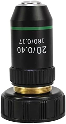 Mikroskop Aksesuarları Yetişkinler Çocuklar için 195 Siyah Akromatik Objektif 4X 10X 20X 40X 60X 100X Mikroskop Objektif Lens (Renk:
