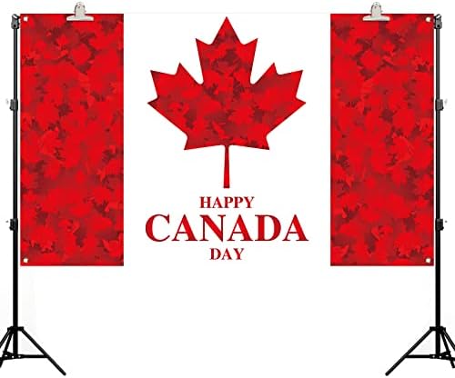 Mutlu Kanada Günü Zemin Afiş Temmuz 1st Akçaağaç Yaprağı Kanada Ulusal Günü Partisi Fotoğraf Arka Plan Duvar Dekorasyonu