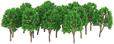Baoblaze 20 Parça Manzara Manzara Modeli Ağaçları Yeşil 0, Parçaları