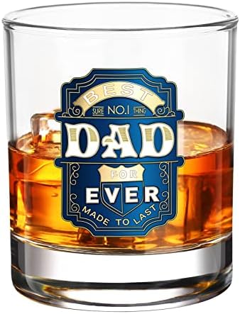 Luka Tech Hediyeler Baba Oğul Kızı, Vintage viski bardağı Bardak 11oz 3D Metal Rozet, Benzersiz Doğum Günü Hediyeleri Baba, Erkekler,