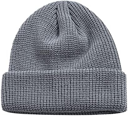 Kış Hımbıl Şapka Sıcak Nervürlü Örgü Streç Kap Kadın Erkek Unisex Örme Kış Sıcak Termal Kalınlaşmak Şapka Kap