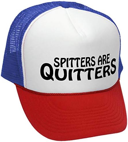 TÜKÜRÜCÜLER Quitters-Komik Şaka Parti Gag Örgü kamyon şoförü şapkası Şapka, RWB