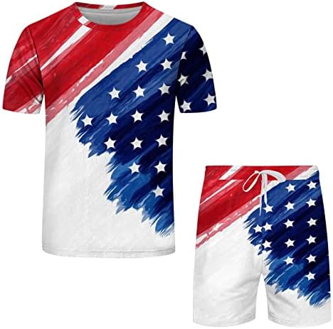 Bmısegm Yaz Büyük Boy T Shirt Erkekler için erkek Bağımsızlık Günü Bayrağı Bahar Yaz Eğlence Spor Slim Fit Ceket erkekler için