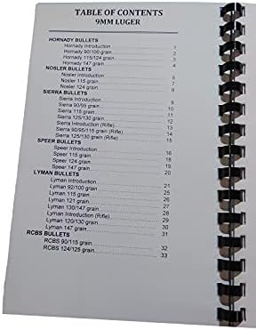 Loadbooks ABD, Inc. 9mm Luger, 9MMLUGER için Eksiksiz Yeniden Yükleme Kitabı Kılavuzu