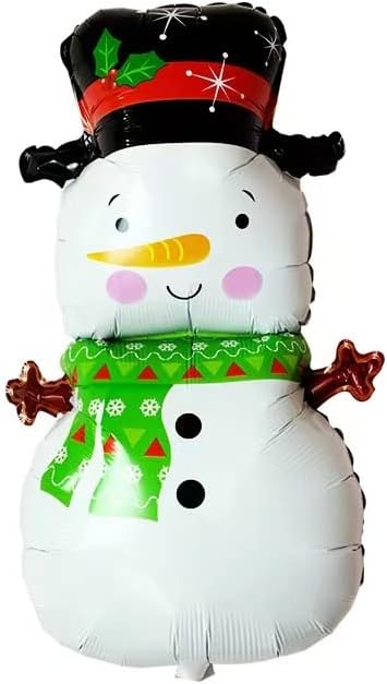 voll Noel Şişme 2.7 FT Kardan Adam Giyen Çizgili Eşarp Şapka Yard Dekorasyon, Noel Şişme Süslemeleri için Xmas Parti, Kapalı, Açık,