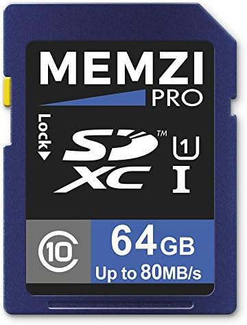 MEMZİ PRO 64 GB Sınıf 10 80 mb/s SDXC Bellek Kartı Fujifilm FinePix için XP200, XP170, XP150, XP130, XP120, XP100, XP90, XP80, XP70