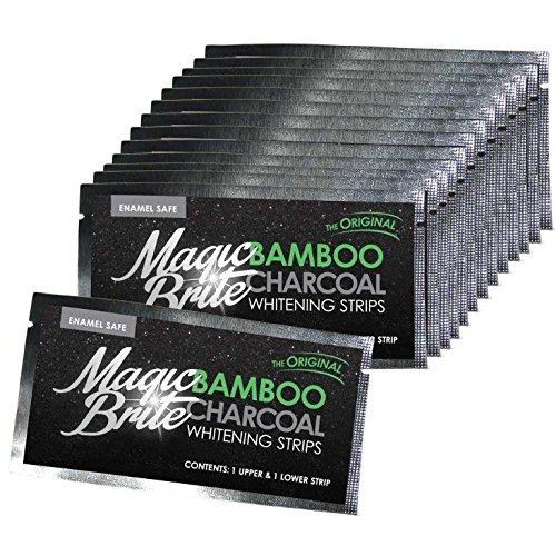 MagicBrite Diş Beyazlatma Bambu Aktif Kömür Şeritleri-Sadece ilk kullanımdan sonra doğal Olarak beyaz Dişler! Kömür, Toz Karışıklığı