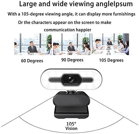 BİALL Kamerası Full HD 1080P 2K 4K Kamerası Otomatik dolgu ışığı web kamerası era Mikrofon ile Canlı Yayın USB Bilgisayar PC web kamerası