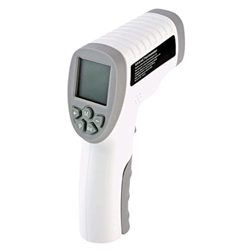 CLOC Temassız Kızılötesi Termometre SK-T008-Hem Vücut hem de Nesne için-Celsius ve Fahrenheit Testi-Pil Dahil-Beyaz.