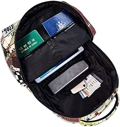 YJZINING Yabancı Sırt Çantası Büyük Kapasiteli taşınabilir dizüstü Sırt Çantası Açık Seyahat Dayanıklı Alfabe erkekler için sırt çantası