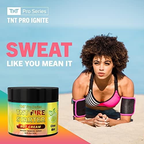 TNT Firestarter Egzersiz Arttırıcı Ter Jeli: Karın için Sıcak Krem Göbek Sıkılaştırıcı, Tatlı Koku-Uyluk ve Kol Sıcak Ter Kremi: Erkekler
