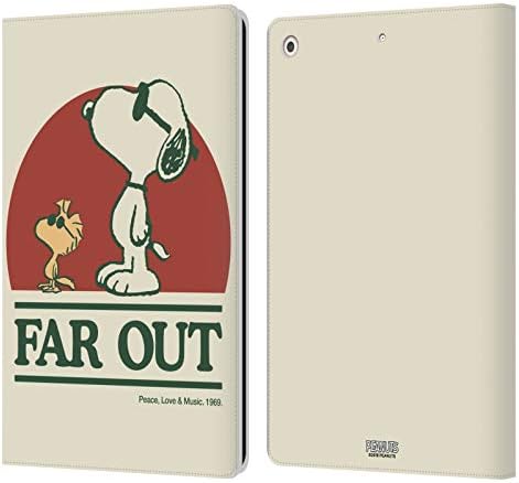 Kafa Çantası Tasarımları Resmi Lisanslı Fıstık Snoopy Woodstock Uzak Woodstock 50th Deri Kitap Cüzdan Kılıf Kapak Apple iPad 10.2 ile