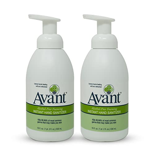Avant ® Alkolsüz Köpüren El Dezenfektanı, 18 oz Şişe 2'li paket dökme