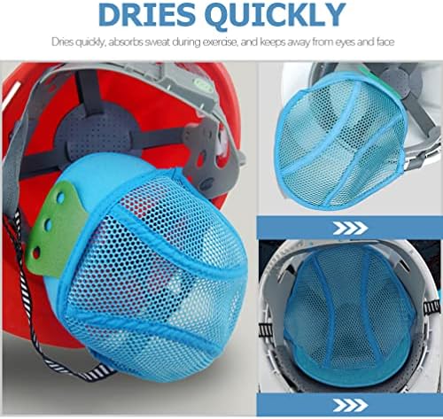 2 adet emniyet kaskı Astar Polyester Sert Şapka Kap Eklemek Astar Ter Bandı Kaskları Soğutma Pedi Güvenlik Hava Mesh Astar Pedi Hava