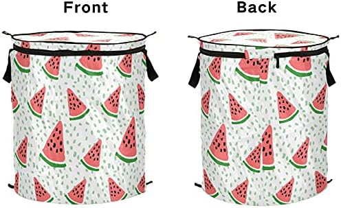 Karpuz Pop Up çamaşır sepeti kapaklı Katlanabilir Depolama Sepeti Katlanabilir çamaşır torbası Daire Seyahat Piknik