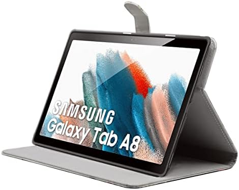 TPACC Kılıf için Galaxy Tab A8 10.5, İnce PU Deri Katlanır Koruyucu Kılıf Standı Çoklu Görüş Açıları Yumuşak TPU Arka Kapak Samsung