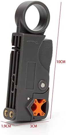Trisewenic Koaksiyel Kablo Crimper Aracı Seti, BNC RG60 takılabilir kablo ucu Konnektörleri ve Koaksiyel Kablo Sıyırma Sıkma Aracı