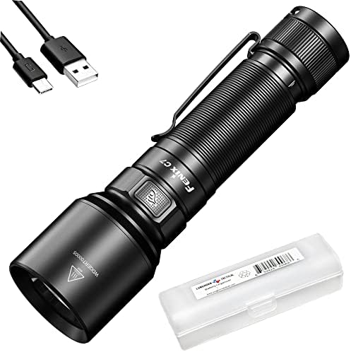 Fenix C7 Şarj Edilebilir El Feneri, Lumentac Organizer ile 3000 Lümen Yüksek Lümen USB-C Hızlı Şarj