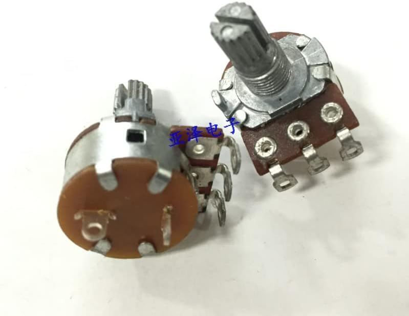 5 ADET 16 tipi tek olmak anahtarı potansiyometre B10K eksenel uzunluk 15 mm ses anahtarı ayarlanabilir potansiyometre