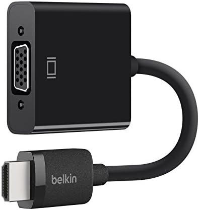 Apple TV 4K ve Çoğu TV ile Uyumlu, Mikro USB Güç ve Ses Desteğine Sahip Belkin HDMI-VGA Adaptörü