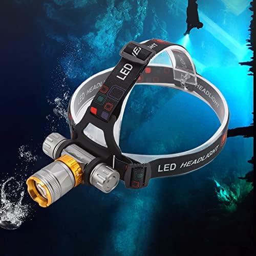 LED kafa lambası, IPX8 su geçirmez far el feneri, 5 modlu ışık far el feneri, Süper parlak 1500LM LED kafa lambası, Kamp avcılık balıkçılık