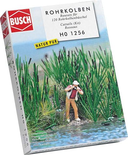 Busch 1256 Cattails & Bulrushs 120 / HO Ölçekli Manzara Kiti