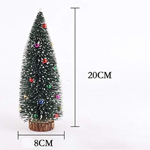 Süslemeleri için Noel Çelenkler DIY Ağacı Ev ile Ahşap El Sanatları Üst Mini Masa Tabanı yılbaşı dekoru Ağacı Ev Dekor (B, 20 CM)