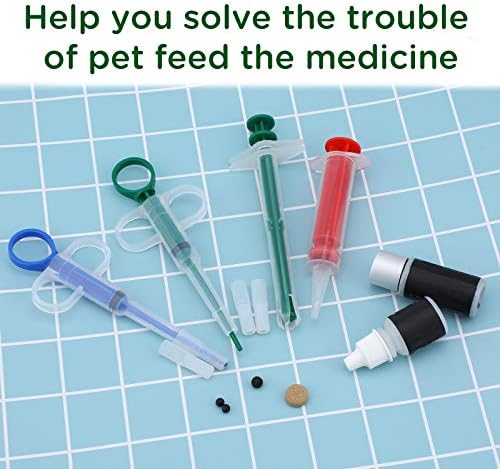 LUTER 4 ADET Pet Şırınga evcil hayvan hapı Atıcı Yumuşak Ucu Pet Tablet Besleyici Kullanımlık Tıbbi Besleme Dağıtıcı Aracı Kediler