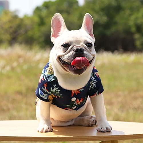 Küçük Köpekler için Köpek Kazak Kız Pet Yaz Köpek Gömlek Küçük Köpek için Kazak Çiçek Köpek Gömlek Baskılı Pet T Shirt Nefes Alabilen