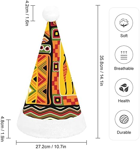 Nudquıo Afrika Sanat Kadın Pot ile Tarihi Elemanları noel şapkaları Noel baba şapkası Noel Tatili için Aile Baskılı