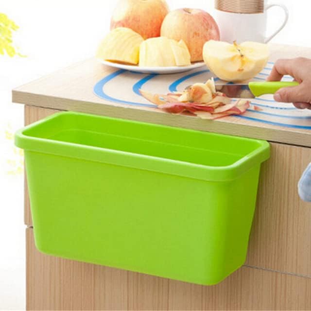 Taşınabilir Asmak Tipi çöp kutusu Kare Mutfak Dolabı Basit Mini Çöp saklama kutusu Organizatörler Çöp Tutucu