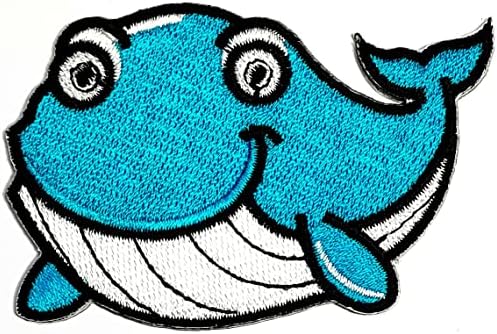 HHO Yama Seti 3 Parça. Mavi Yunus Demir on Yamalar Okyanus Hayvan Karikatür İşlemeli Aplike Yama Aksesuarları DIY için Giysi Sırt Çantaları