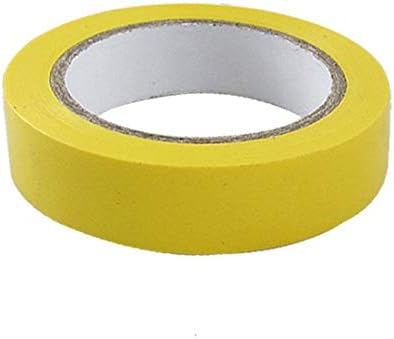 X-DREE 71mm x 17mm Sarı PVC Kendinden Yapışkanlı Elektrik Yalıtım Bandı (Cinta aislante autoadhesiva de PVC amarilla de 71mm x 17mm