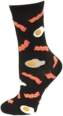 HOTSOX Çocuk Yumurta ve Pastırma Çorapları 1 Çift, Siyah, Çocuk L / XL