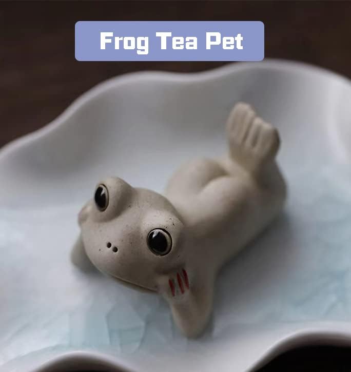 Kurbağa çay seti, Sevimli Kung Fu Çay Kurbağa Çay Pet Süs Aksesuarları için Çay Odası / Ev / Araba Dekorasyon, çay Sevgilisi için harika