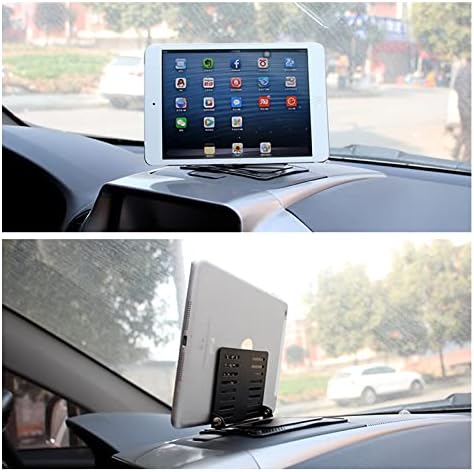 Dewkou 1 Paket Araba GPS Navigator Braketi, Dashboard araba cep telefonu tutacağı, 360 Derece Çok Fonksiyonlu Kaymaz ön panel tutucu