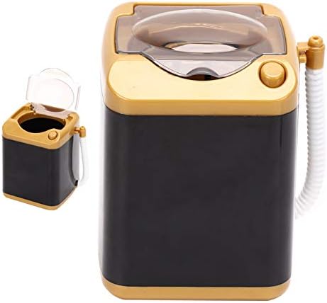 Uxsıya Elektrikli Mini Çamaşır Makinesi Otomatik makyaj fırçası Temizleyici çocuk oyuncağı Mini Çamaşır Makineleri Makyaj Süngerleri(Altın)