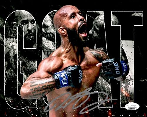 Demetrious Johnson imzalı imzalı 8x10 fotoğraf UFC JSA Tanık Mighty Mouse