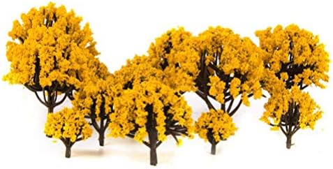 VORCOOL Bitkiler Dekor 20 pcs Modeli Manzara Manzara Ağaçları Minyatür Tren Demiryolları Ağaçları Diorama Ağacı Ölçekli Mimarisi Ağaçları