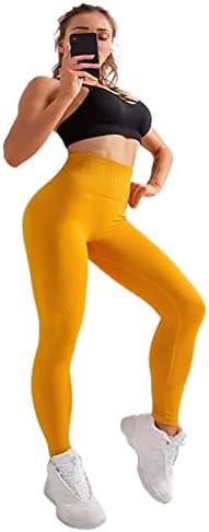MİQUANGGO egzersiz pantolonları Kadın Moda Yoga Pantolon Şeftali Kalça Nefes Dikişsiz Yüksek Bel Egzersiz Tayt Kadın Pantolon Spor