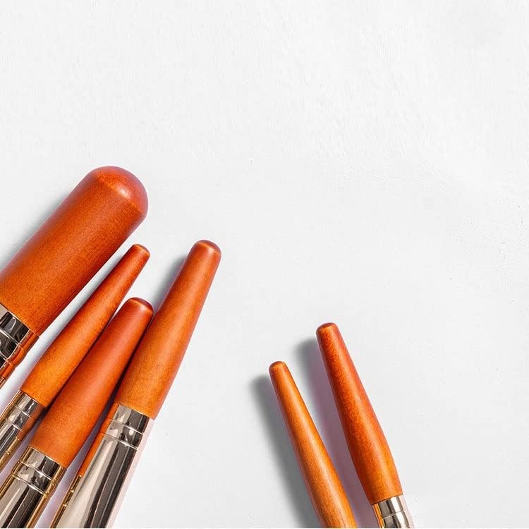Yok 9 Mini makyaj fırçası Seti Komple Allık Fırçaları Güzellik Araçları Göz Farı Fırçaları Seyahat (Renk: A, Boyut : Bir Boyut)