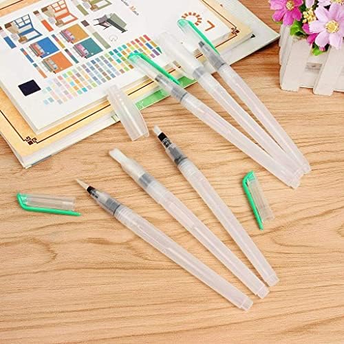 6 ADET Suluboya Boyama Kalem Fırçalar Eskiz Doldurulabilir Pilot Fırça Kalemler