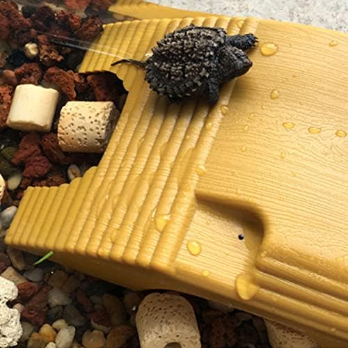 Ipetboom 6 pcs Güneş - Merdiven Tarama Kaplumbağalar Balmumu Süslemeleri Tankı Su Standı Tırmanma Küçük Dinlenme Rampa Silindir Gizleme