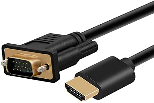 HDMI-VGA Adaptör Kablosu,Bilgisayar, Masaüstü, Dizüstü Bilgisayar, PC, Monitör, Projektör, HDTV, Ahududu Pi, Roku, Xbox ve Daha Fazlası