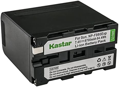 Kastar 2-Pack NP-F980EXP Pil ve CH04 Çift Hızlı Şarj Cihazı Sony CCD-TR845 CCD-TR87 CCD-TR8E CCD-TR910 CCD-TR913 CCD-TR917 CCD-TR918